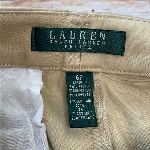 LAUREN RALPH LAUREN....ladies sateen khakis - Picture 4 of 8